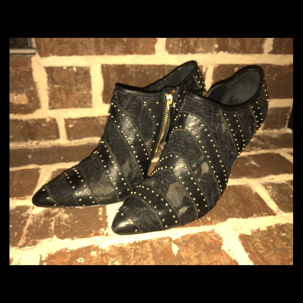 Alice and Olivia Studded and Lace Shoes